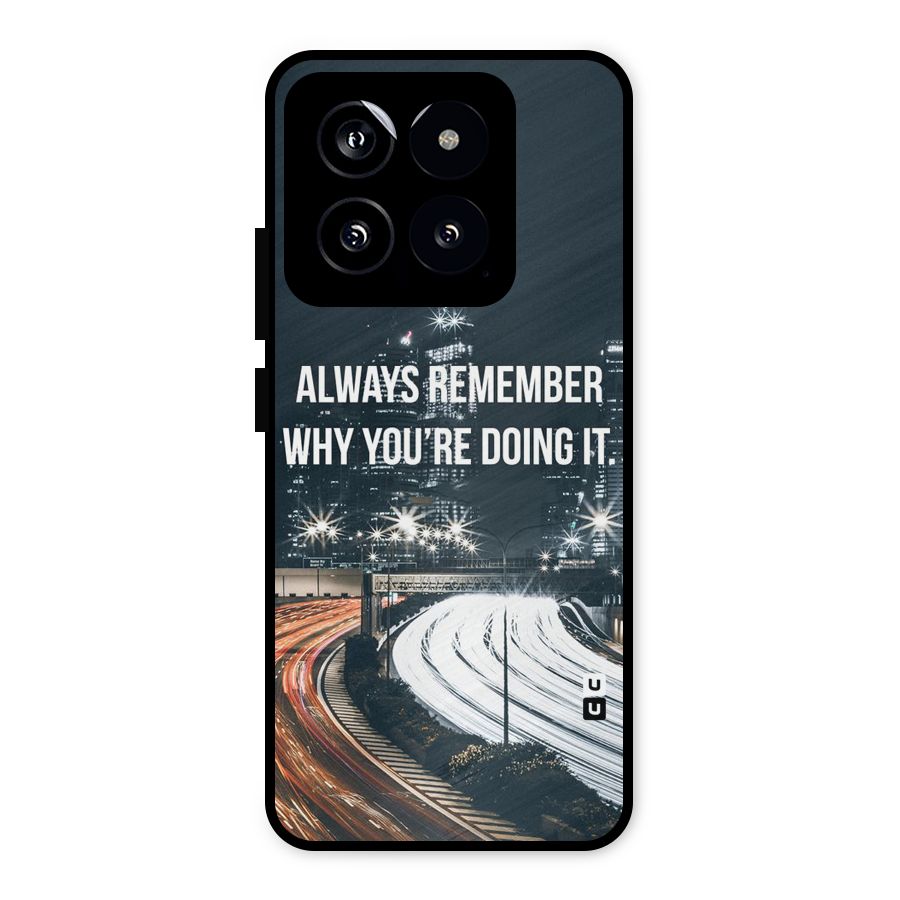 Always Remember Metal Back Case for Xiaomi 14