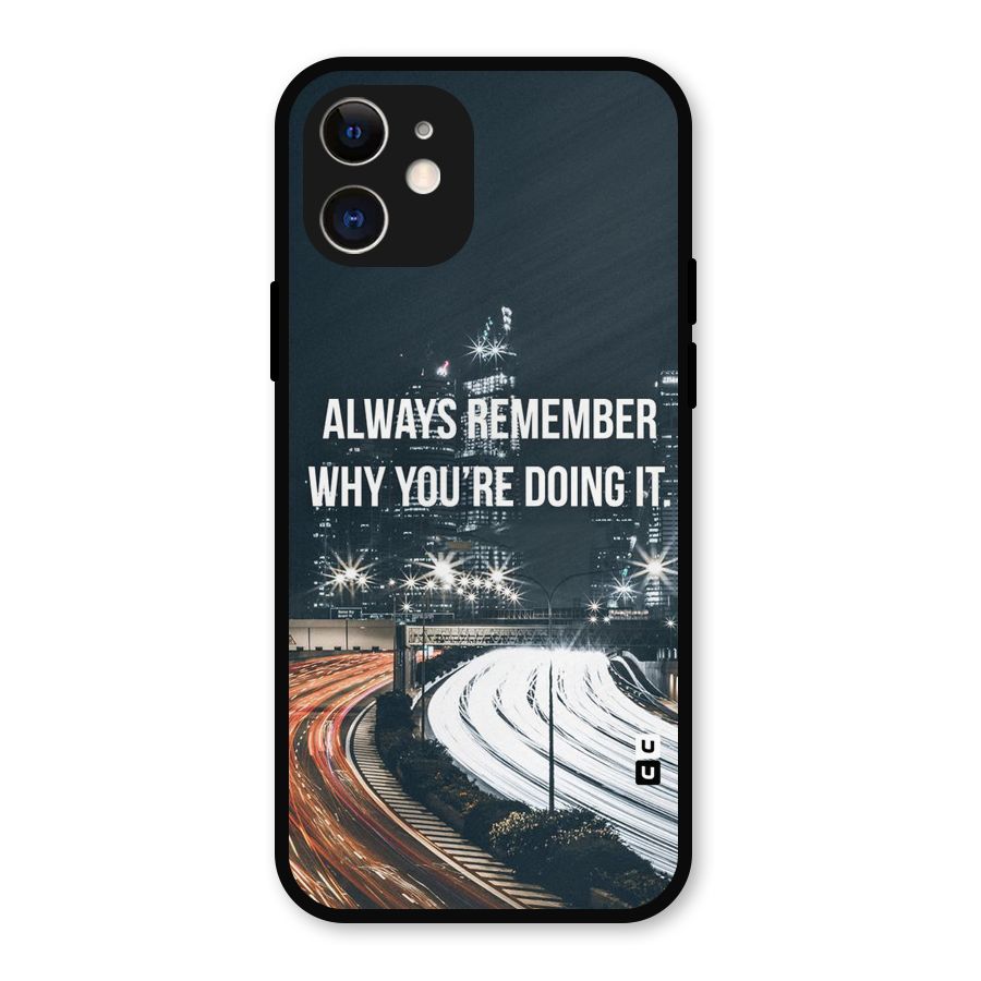 Always Remember Metal Back Case for iPhone 12