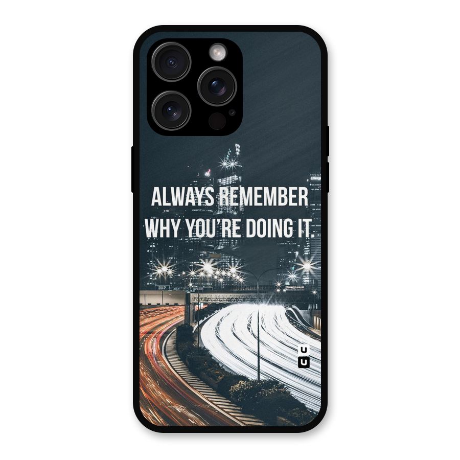 Always Remember Metal Back Case for iPhone 15 Pro Max