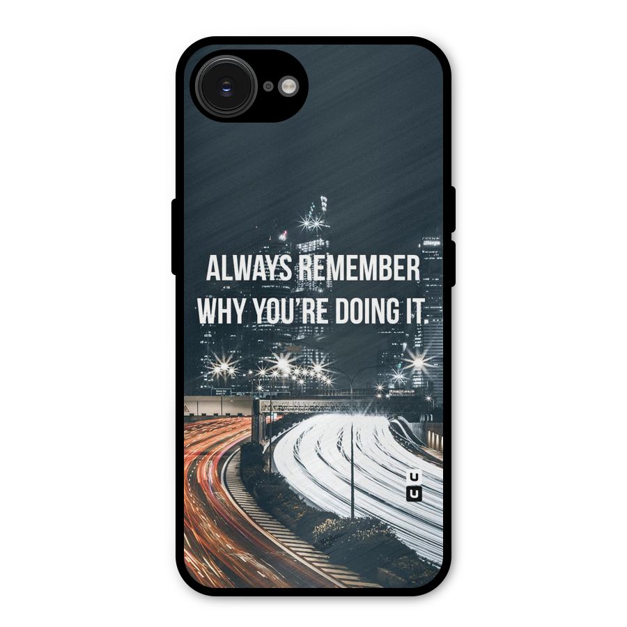 Always Remember Metal Back Case for iPhone 16e