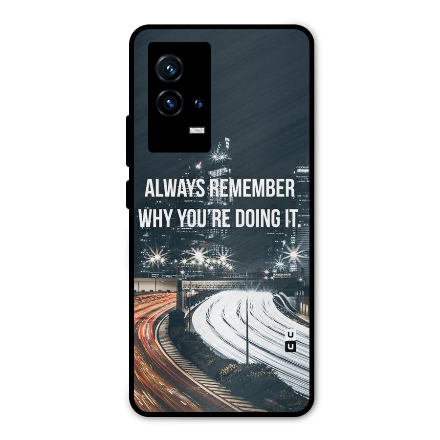 Always Remember Metal Back Case for iQOO 9 5G