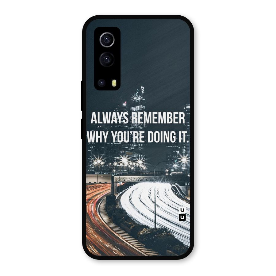 Always Remember Metal Back Case for iQOO Z3