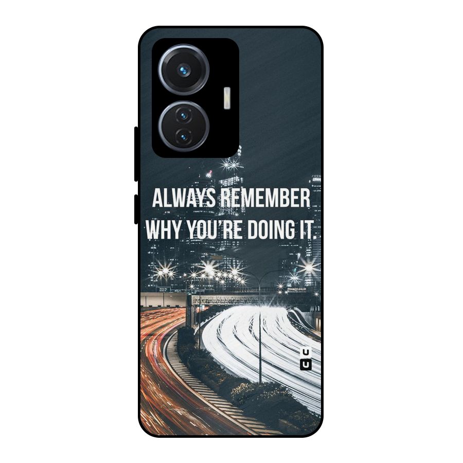 Always Remember Metal Back Case for iQOO Z6 44W