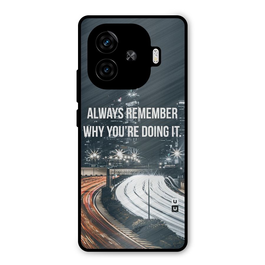 Always Remember Metal Back Case for iQOO Z9 Turbo
