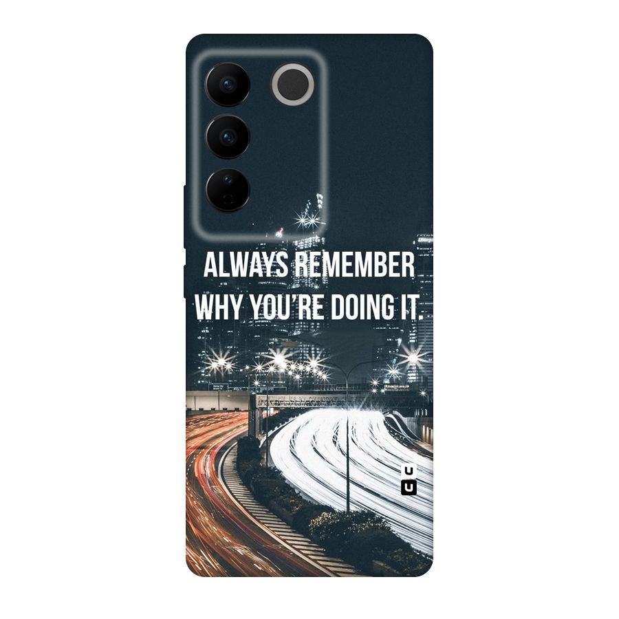 Always Remember Original Polycarbonate Back Case for Vivo V27