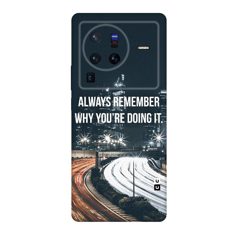 Always Remember Original Polycarbonate Back Case for Vivo X80