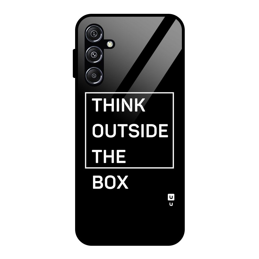 Always Think Outside Glass Back Case for Galaxy M34 5G