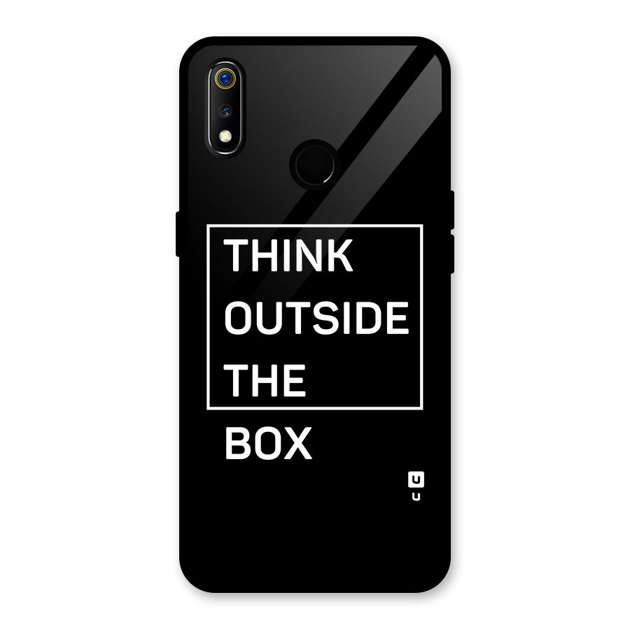 Always Think Outside Glass Back Case for Realme 3