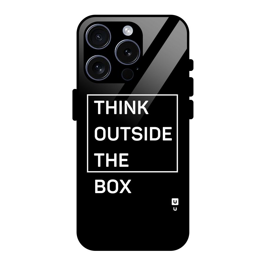 Always Think Outside Glass Back Case for iPhone 15 Pro