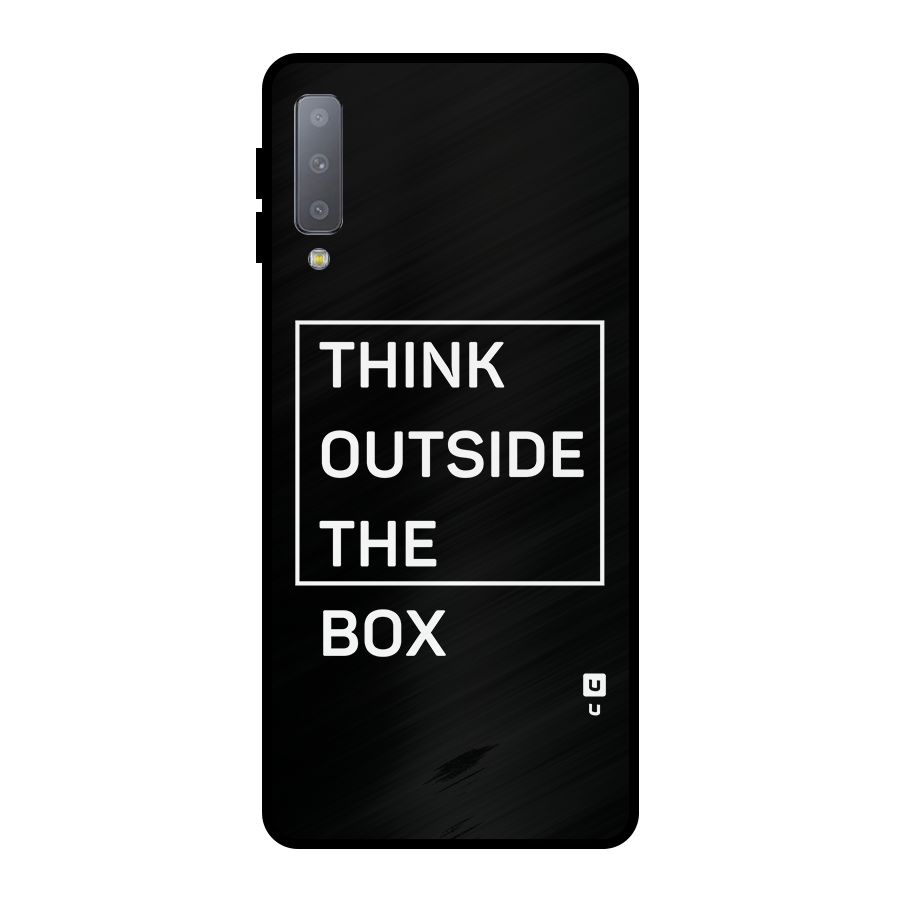 Always Think Outside Metal Back Case for Galaxy A7 (2018)