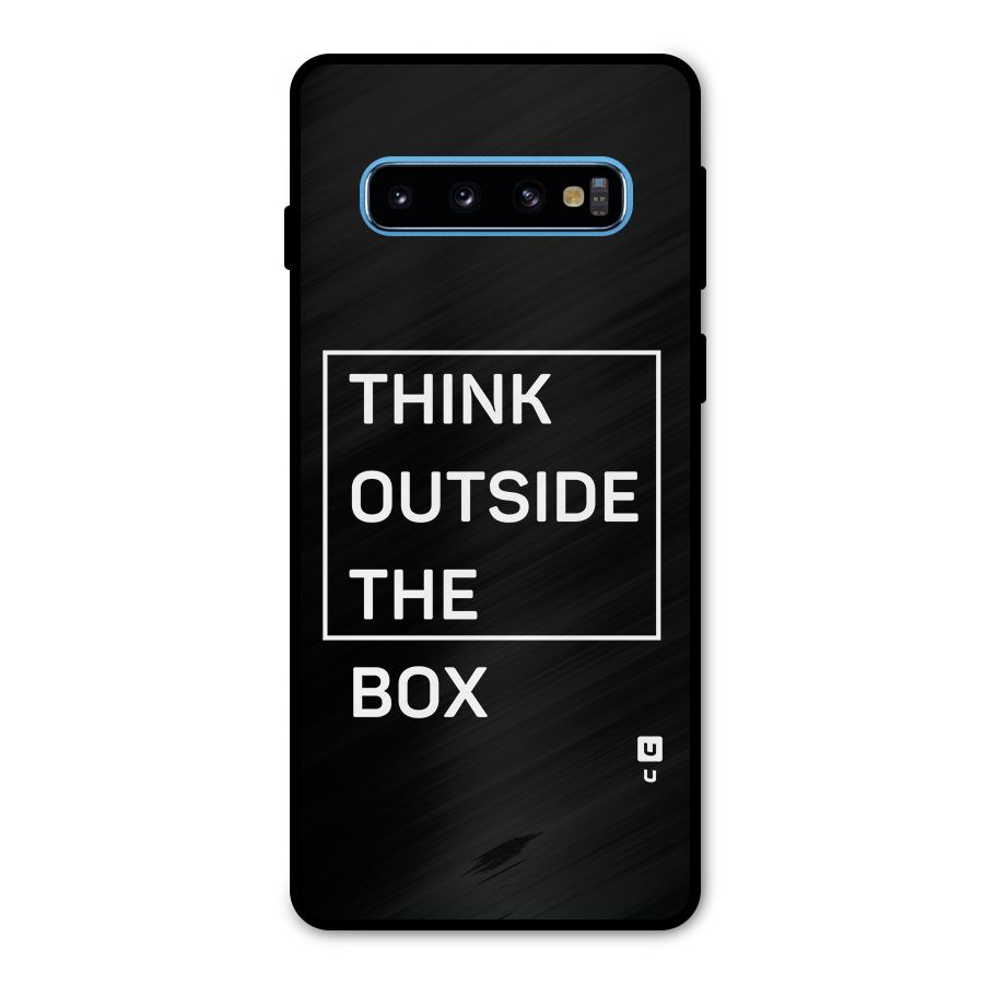 Always Think Outside Metal Back Case for Galaxy S10