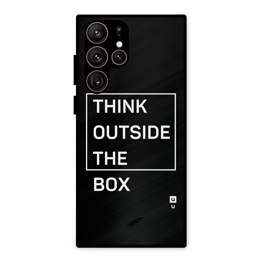 Always Think Outside Metal Back Case for Galaxy S22 Ultra 5G