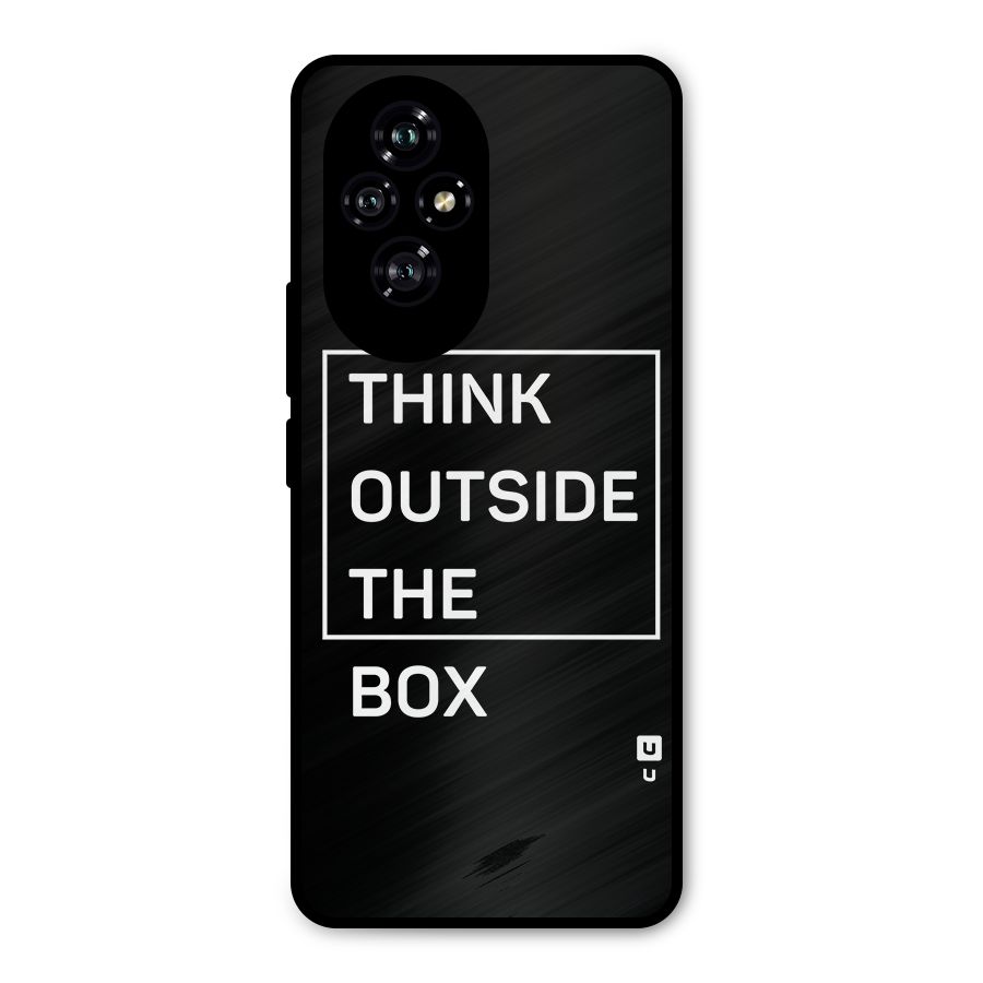Always Think Outside Metal Back Case for Honor 200