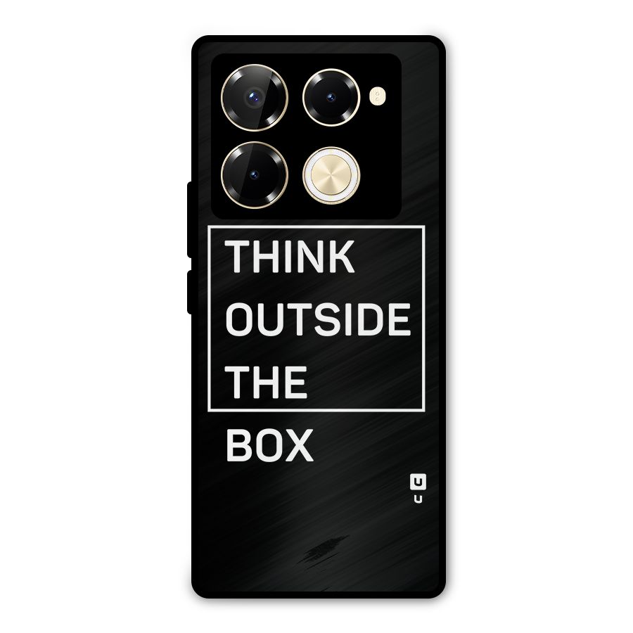 Always Think Outside Metal Back Case for Infinix Note 40 Pro