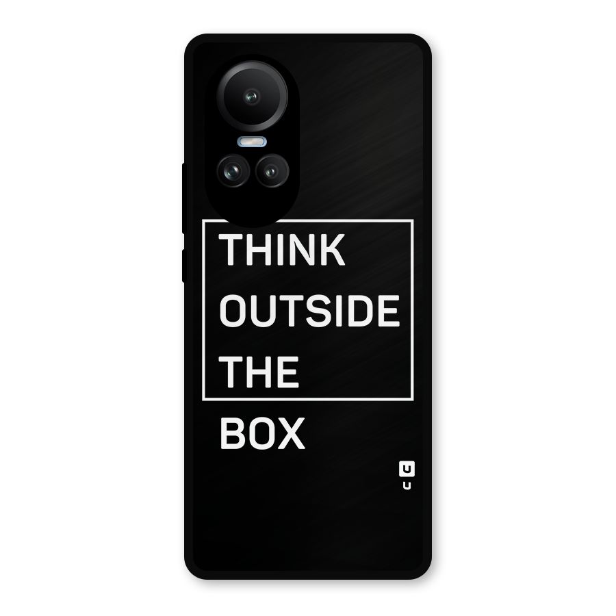 Always Think Outside Metal Back Case for Oppo Reno10 Pro