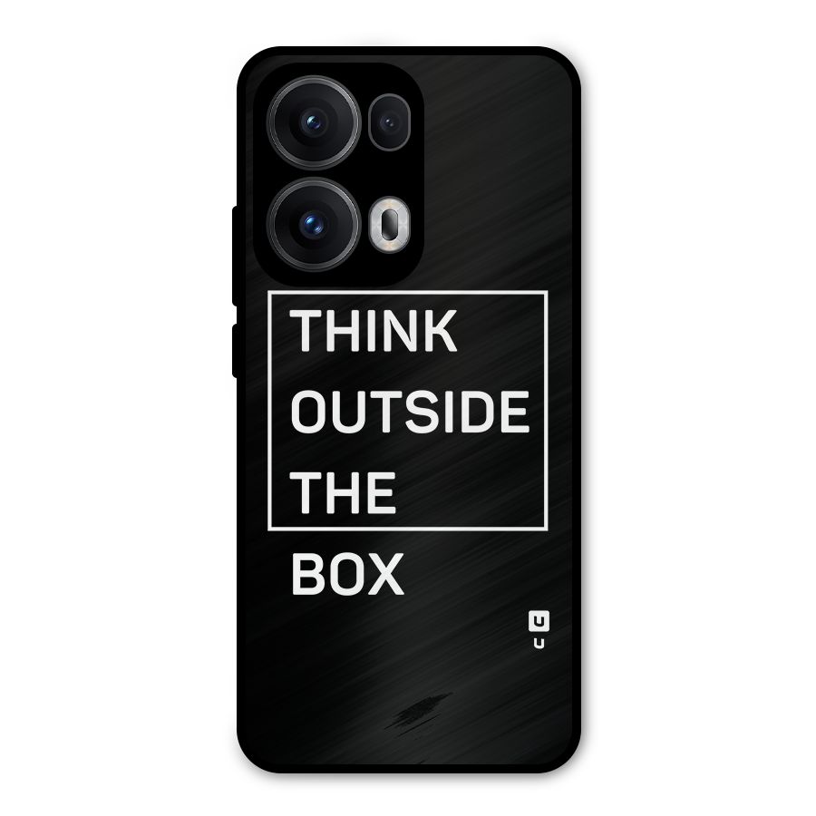 Always Think Outside Metal Back Case for Oppo Reno13 Pro