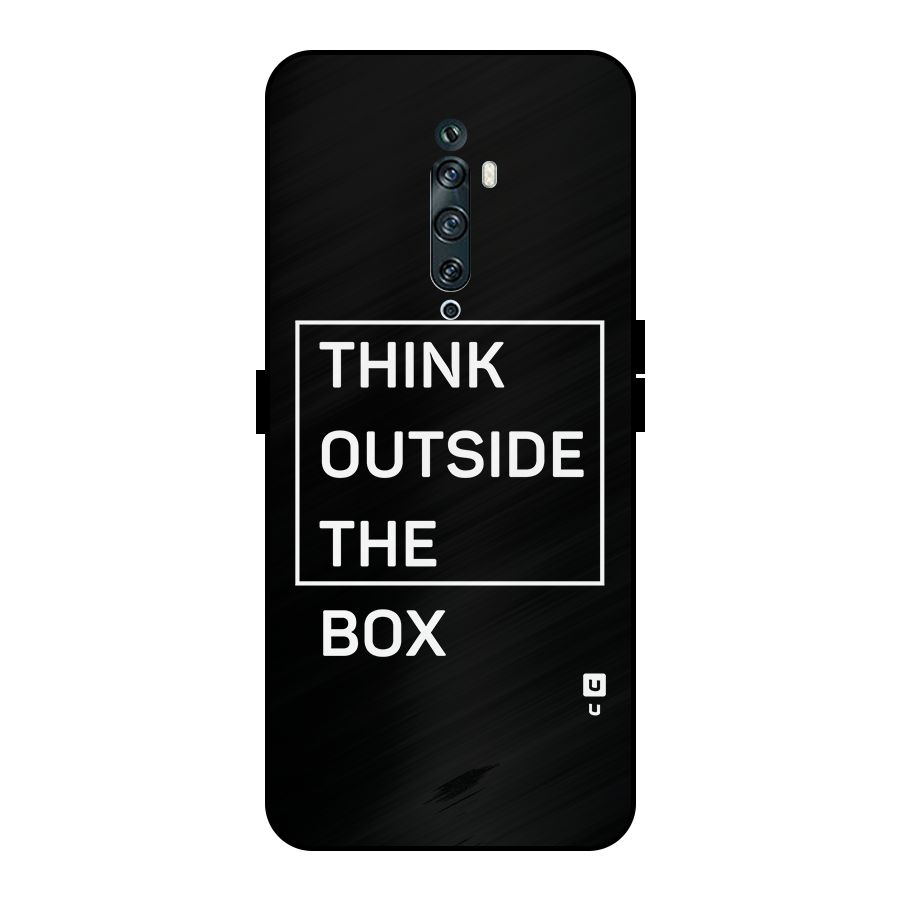 Always Think Outside Metal Back Case for Oppo Reno2 F