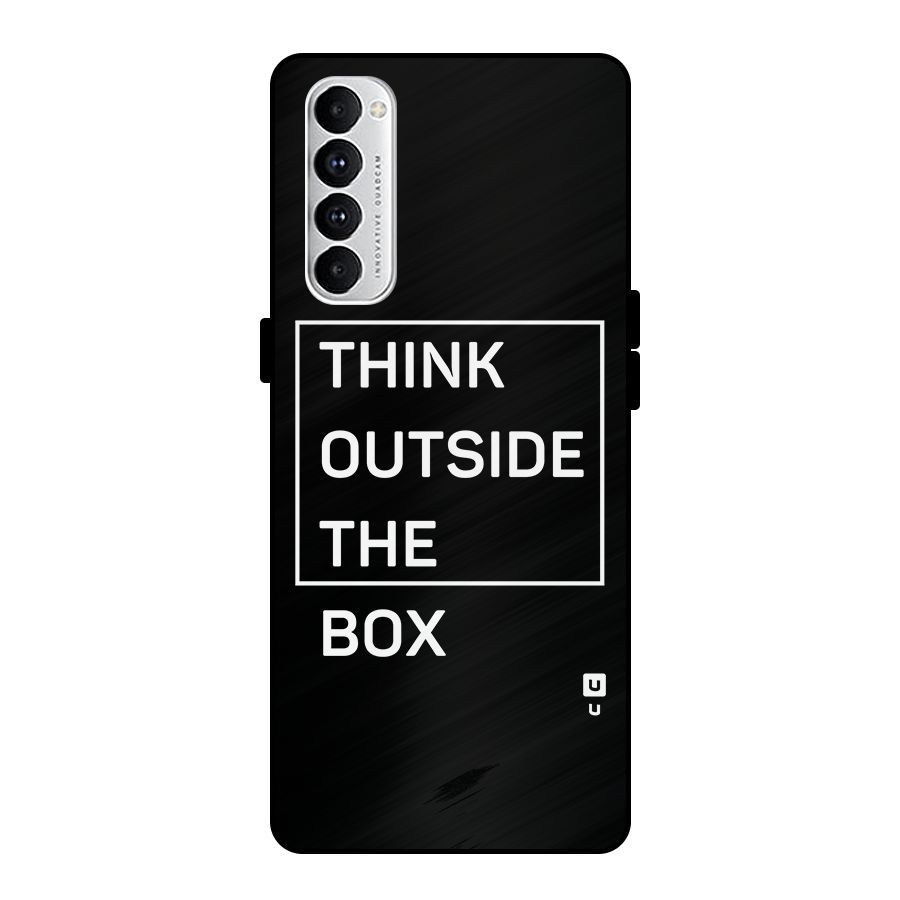 Always Think Outside Metal Back Case for Oppo Reno4 Pro