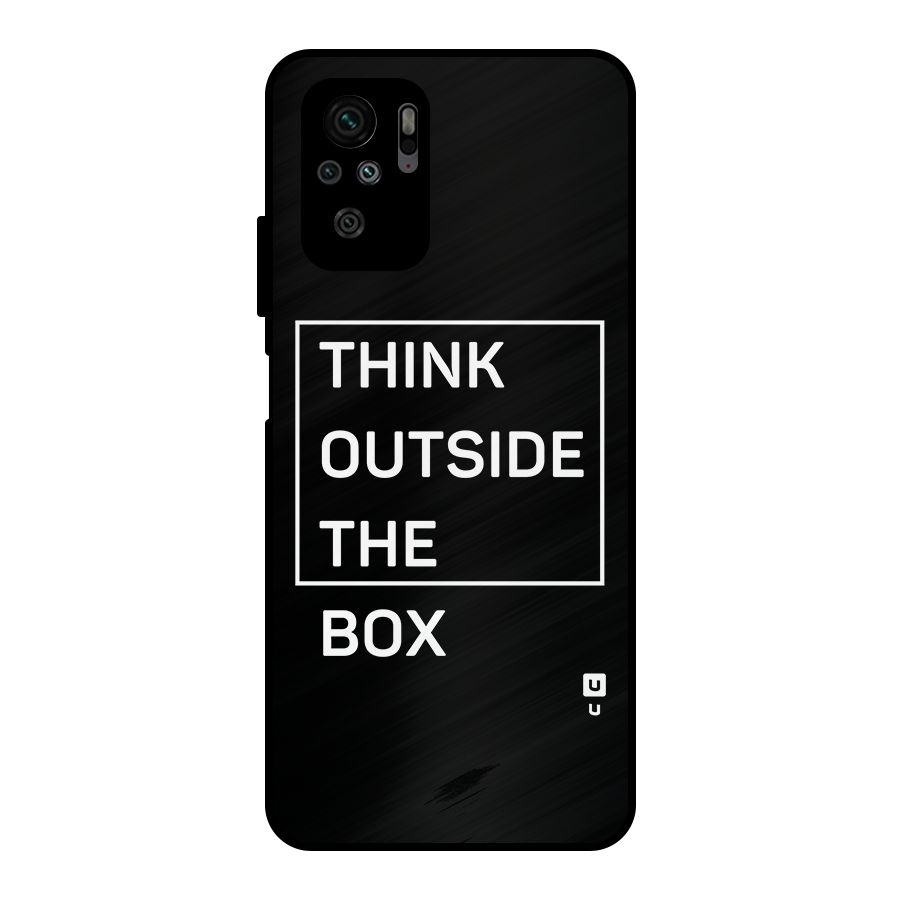 Always Think Outside Metal Back Case for Redmi Note 10S