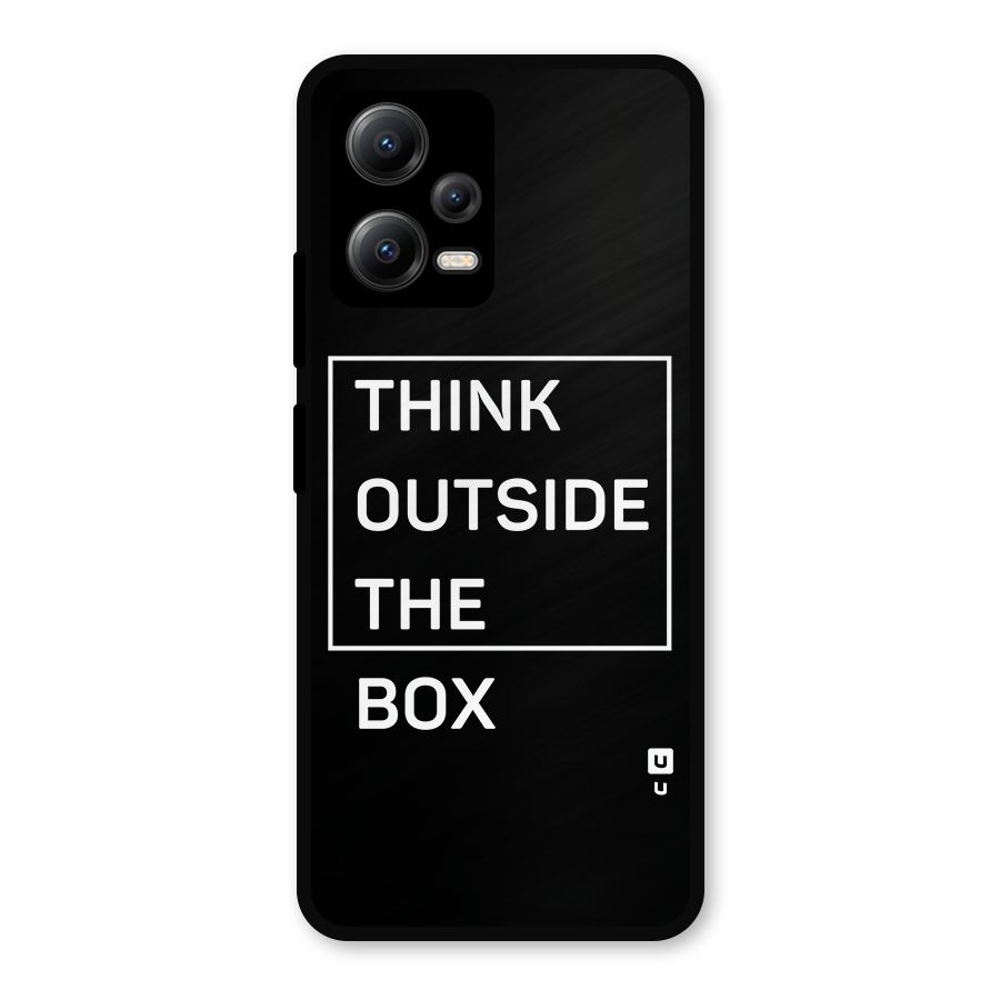 Always Think Outside Metal Back Case for Redmi Note 12 5G