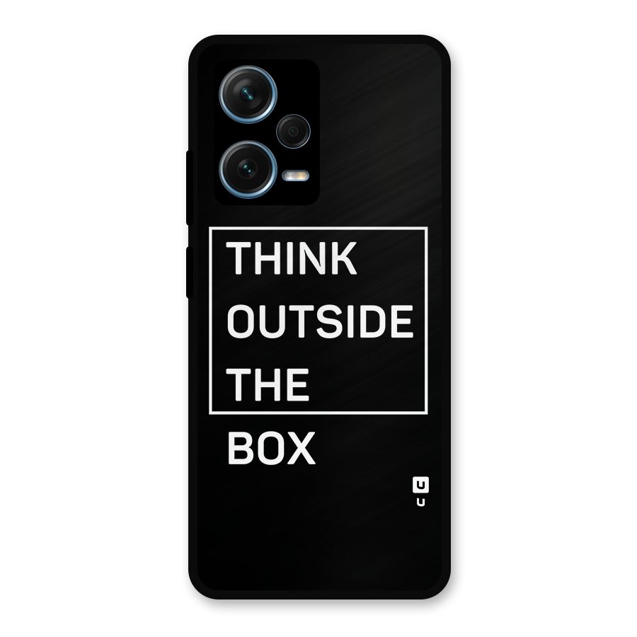 Always Think Outside Metal Back Case for Redmi Note 12 Pro Plus 5G