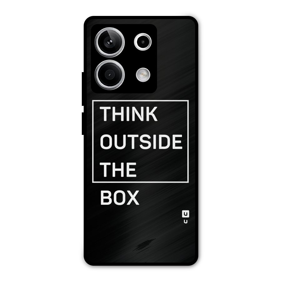 Always Think Outside Metal Back Case for Redmi Note 13 5G