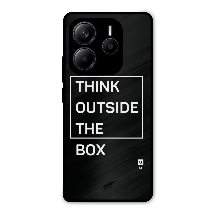 Always Think Outside Metal Back Case for Redmi Note 14 5G