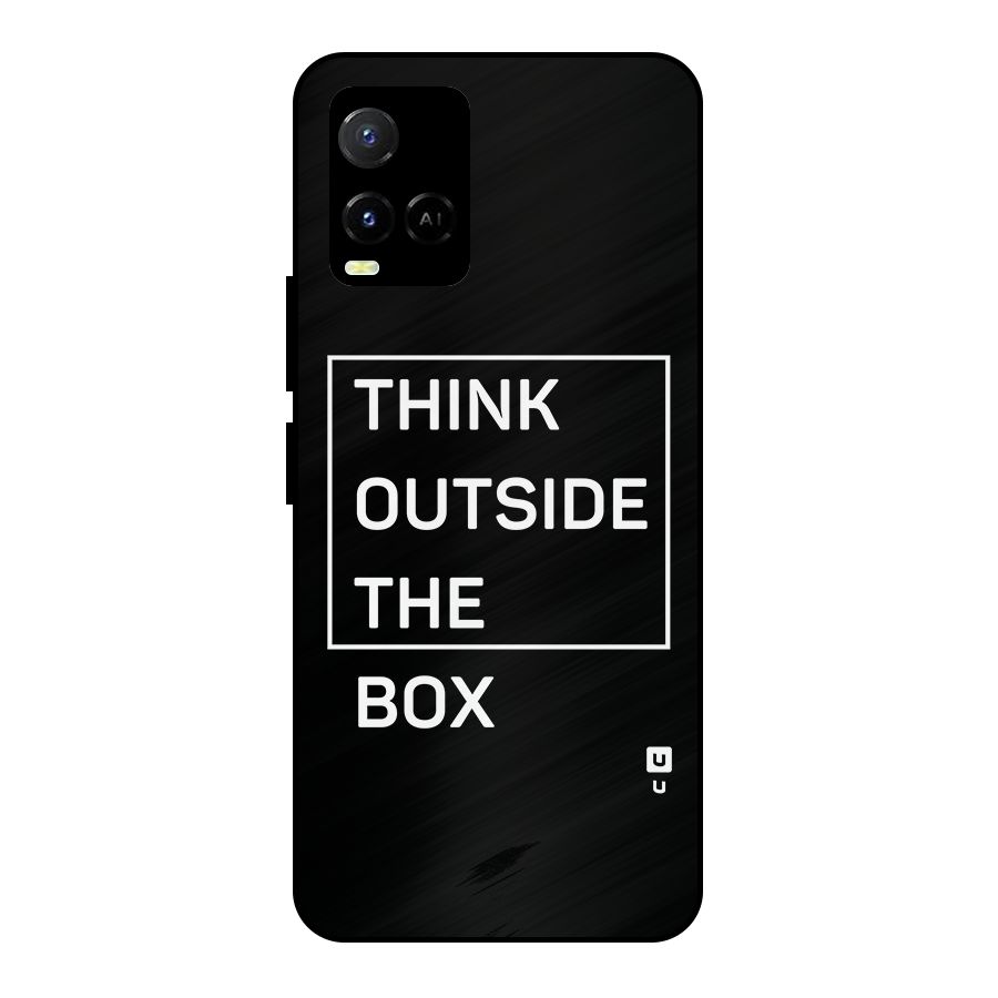 Always Think Outside Metal Back Case for Vivo Y33s