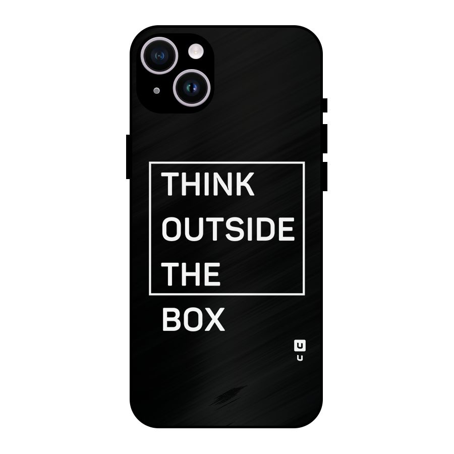Always Think Outside Metal Back Case for iPhone 14 Plus