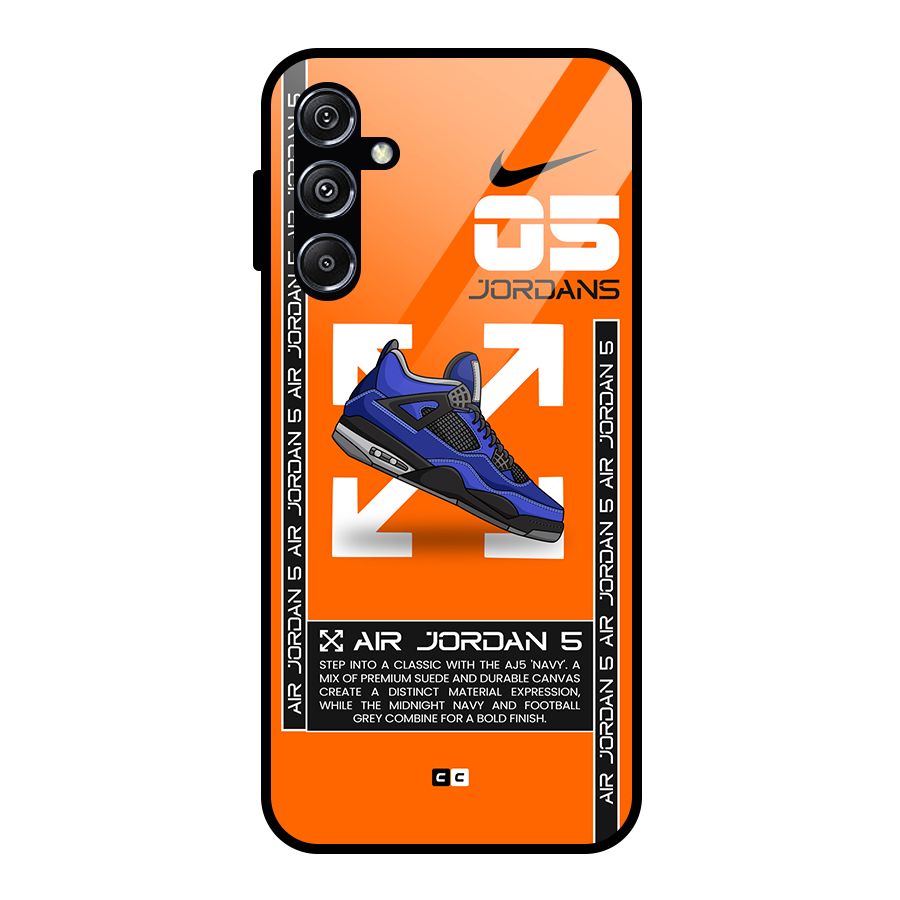 Amazing Air Shoes Glass Back Case for Galaxy M34 5G