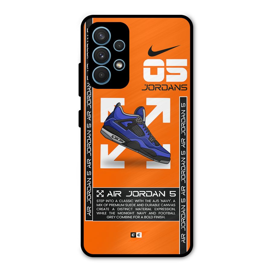 Amazing Air Shoes Metal Back Case for Galaxy A32