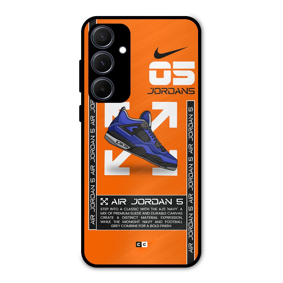 Amazing Air Shoes Metal Back Case for Galaxy A35