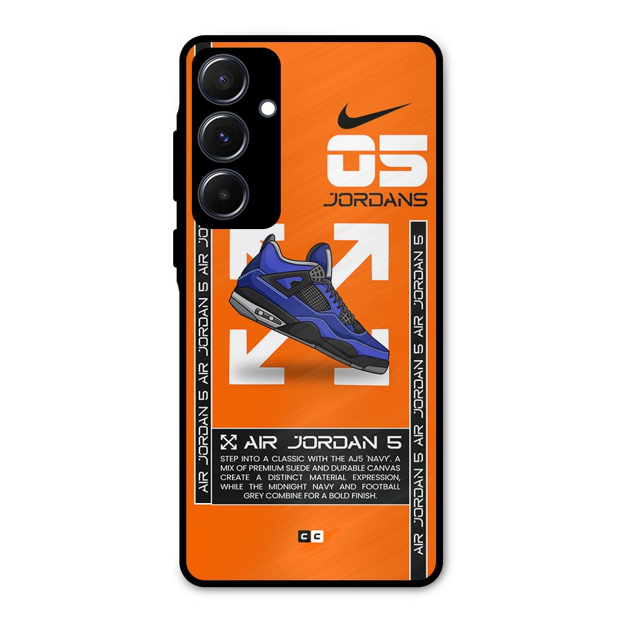 Amazing Air Shoes Metal Back Case for Galaxy A55