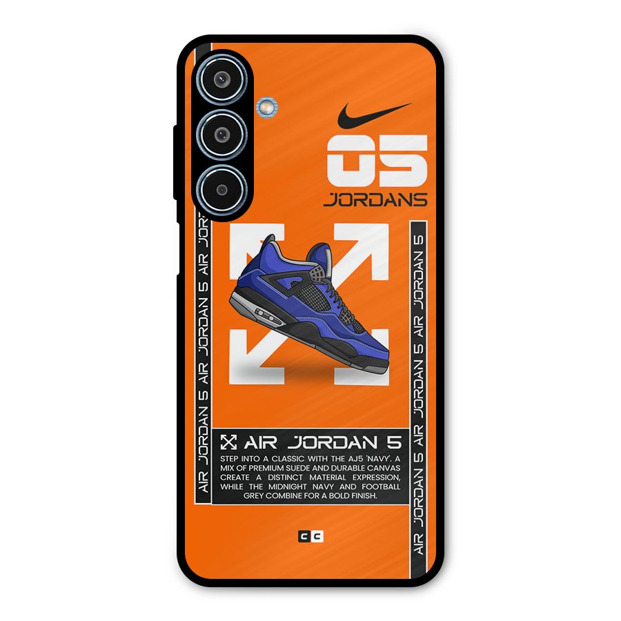 Amazing Air Shoes Metal Back Case for Galaxy M35