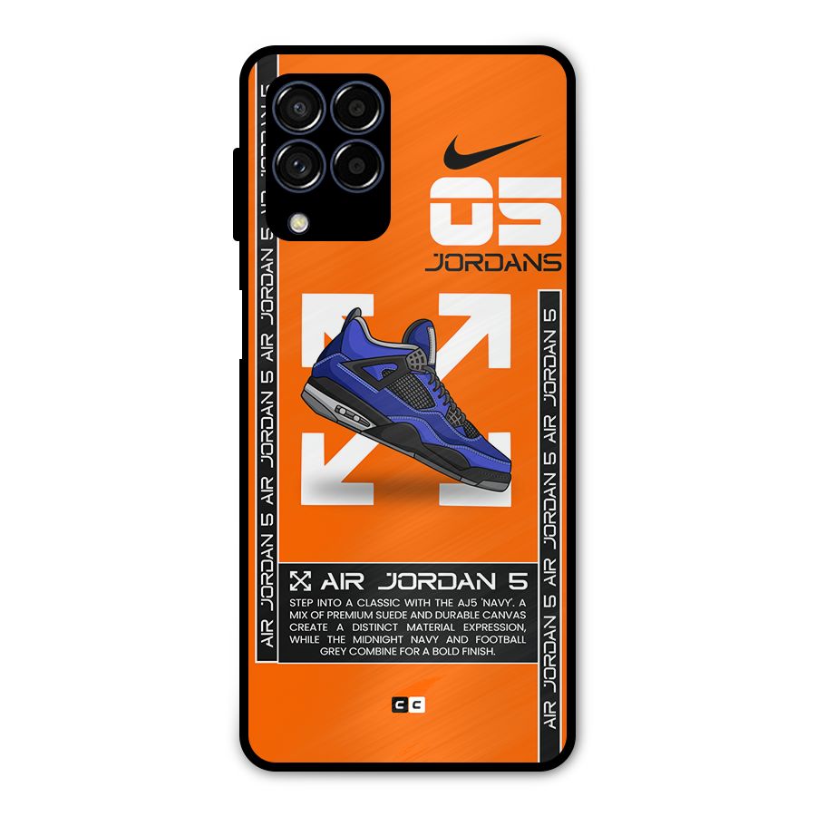 Amazing Air Shoes Metal Back Case for Galaxy M53 5G