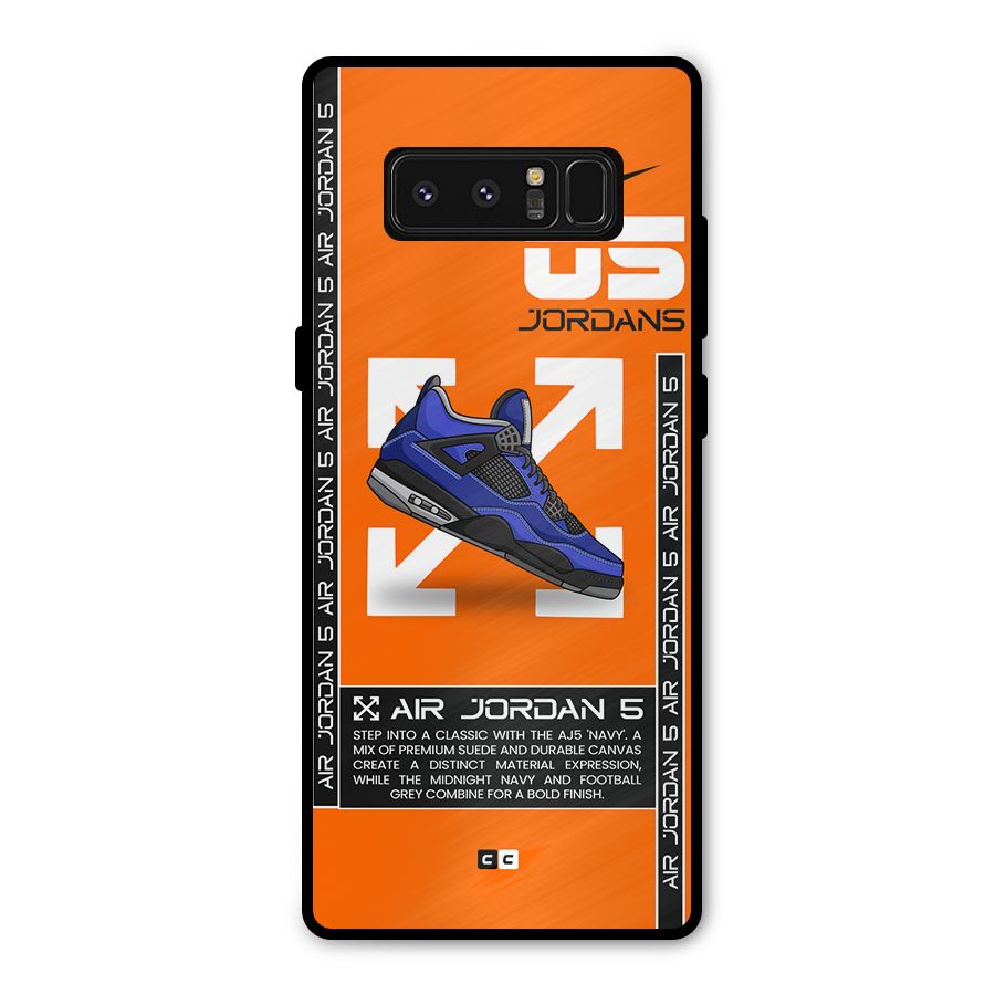 Amazing Air Shoes Metal Back Case for Galaxy Note 8