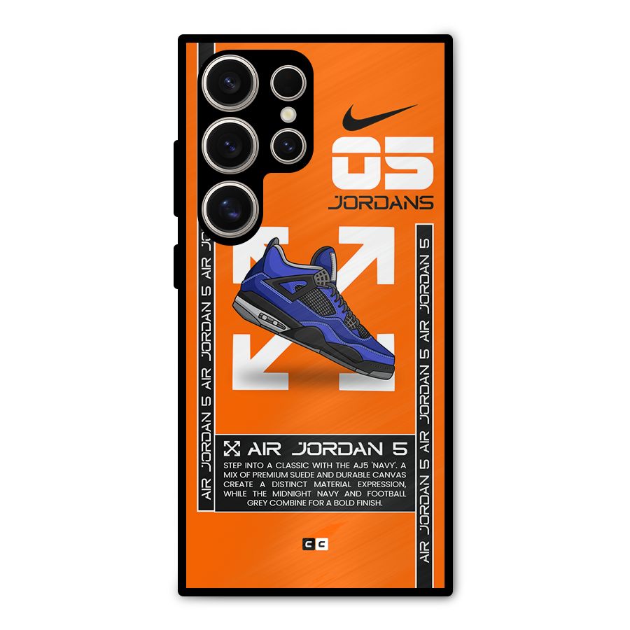 Amazing Air Shoes Metal Back Case for Galaxy S24 Ultra