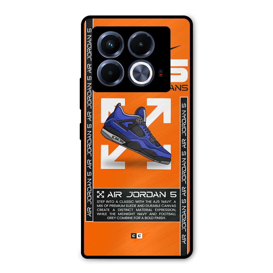 Amazing Air Shoes Metal Back Case for Infinix Note 40 5G
