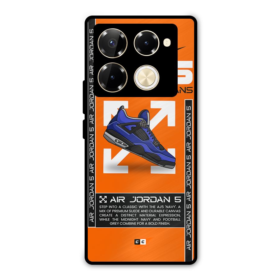 Amazing Air Shoes Metal Back Case for Infinix Note 40 Pro Plus