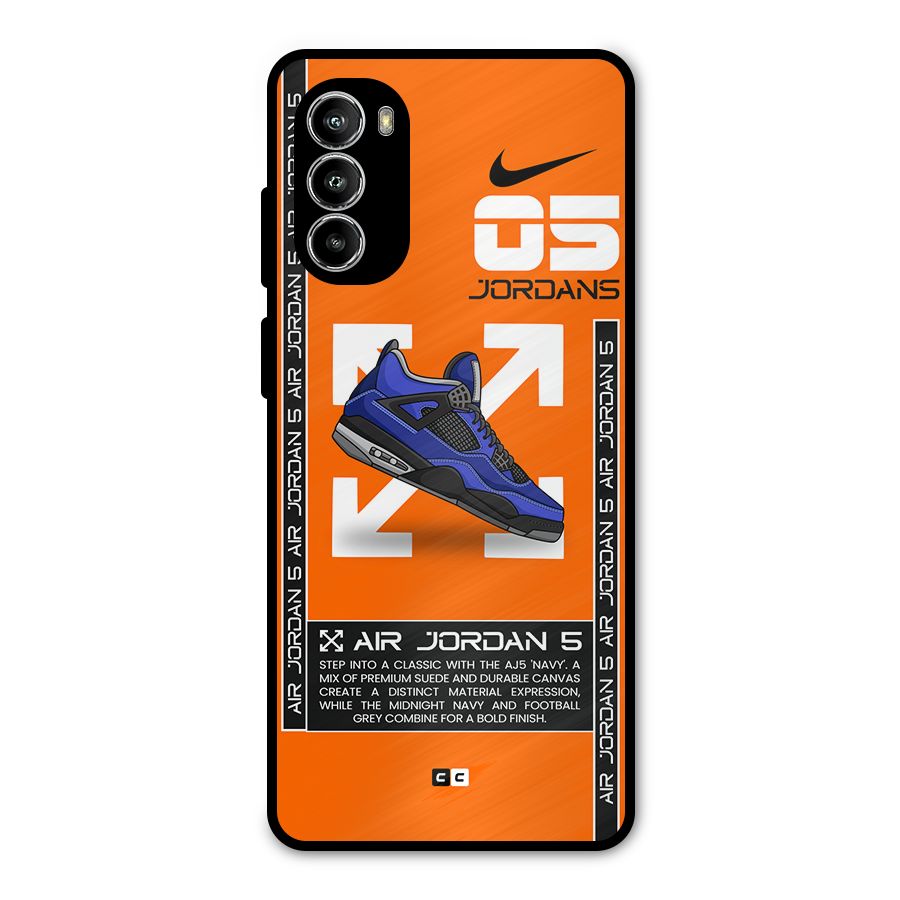 Amazing Air Shoes Metal Back Case for Moto G82