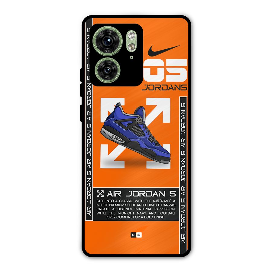 Amazing Air Shoes Metal Back Case for Motorola Edge 40 5G
