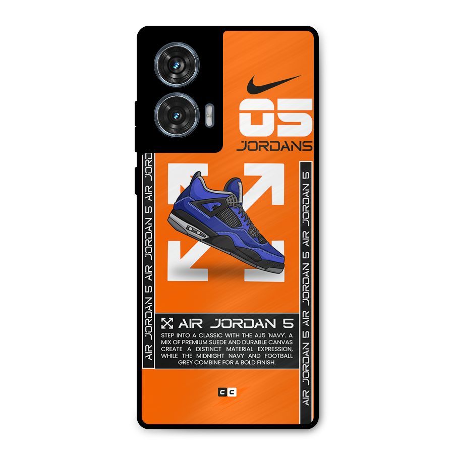 Amazing Air Shoes Metal Back Case for Motorola Edge 50 Fusion