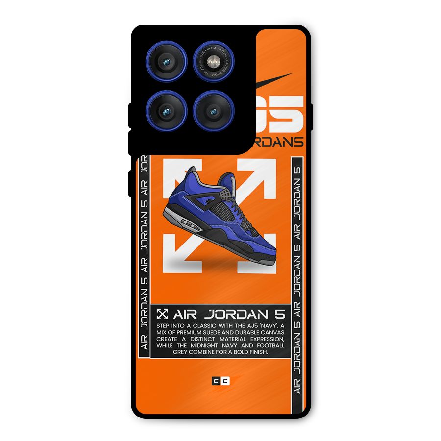 Amazing Air Shoes Metal Back Case for Motorola Edge 60 Pro