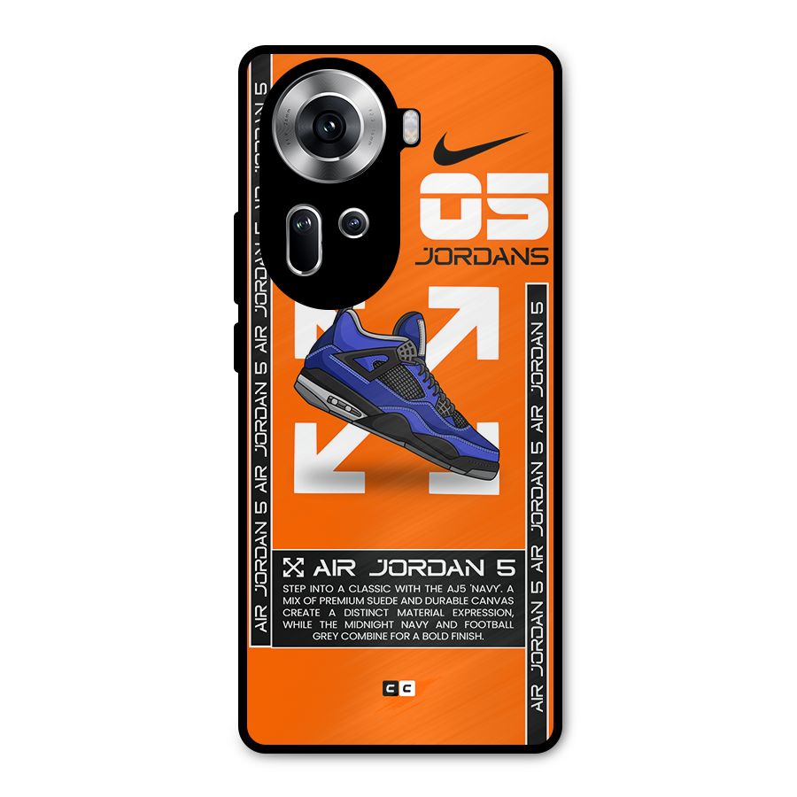 Amazing Air Shoes Metal Back Case for Oppo Reno11 5G