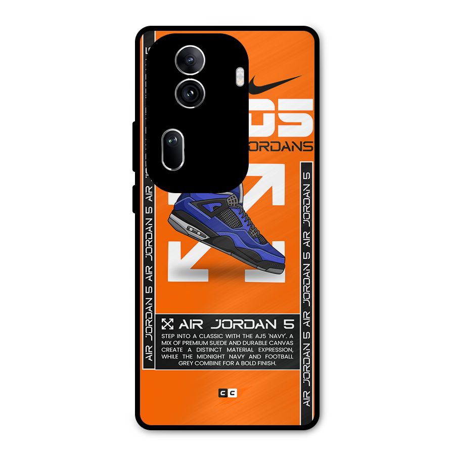 Amazing Air Shoes Metal Back Case for Oppo Reno11 Pro 5G
