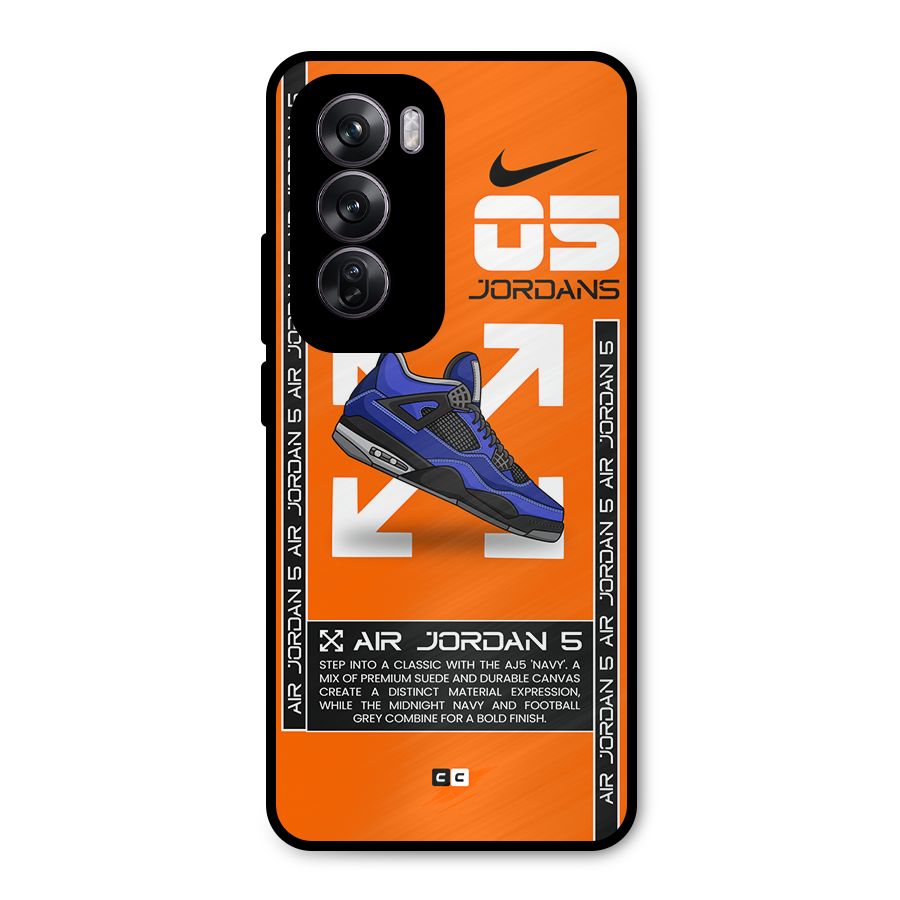 Amazing Air Shoes Metal Back Case for Oppo Reno12 Pro