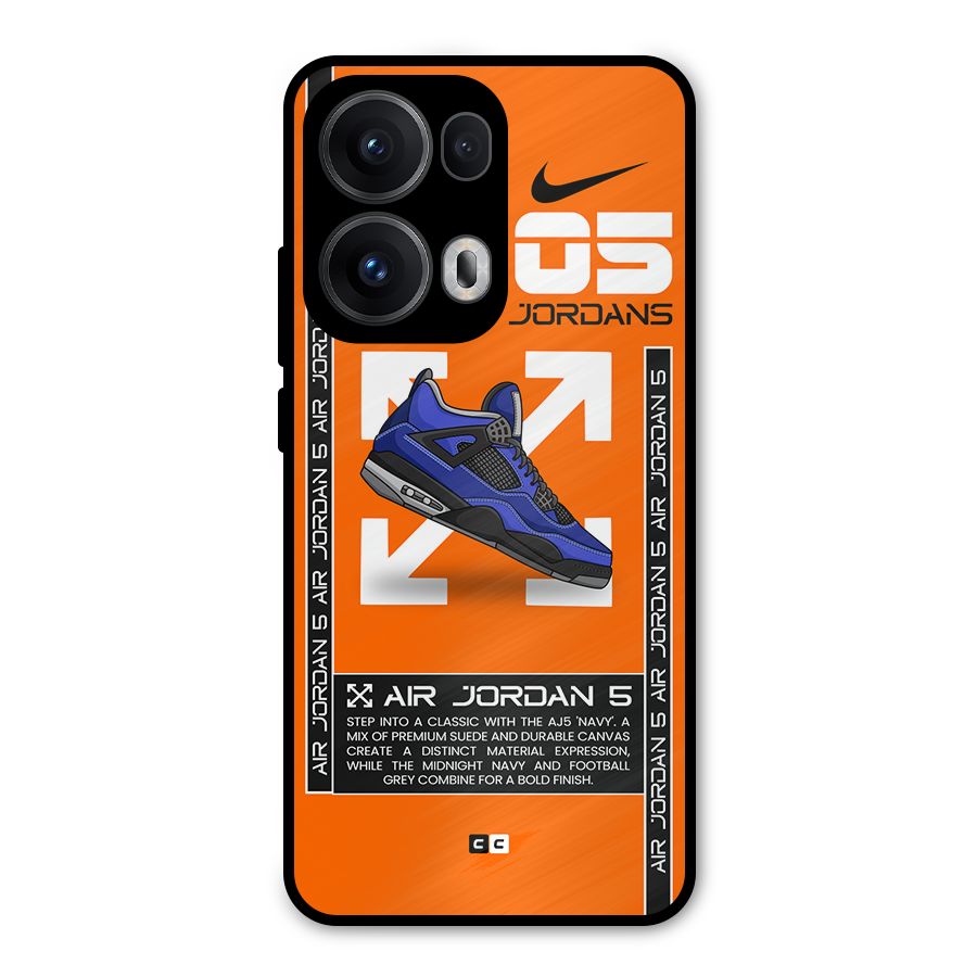 Amazing Air Shoes Metal Back Case for Oppo Reno13 Pro