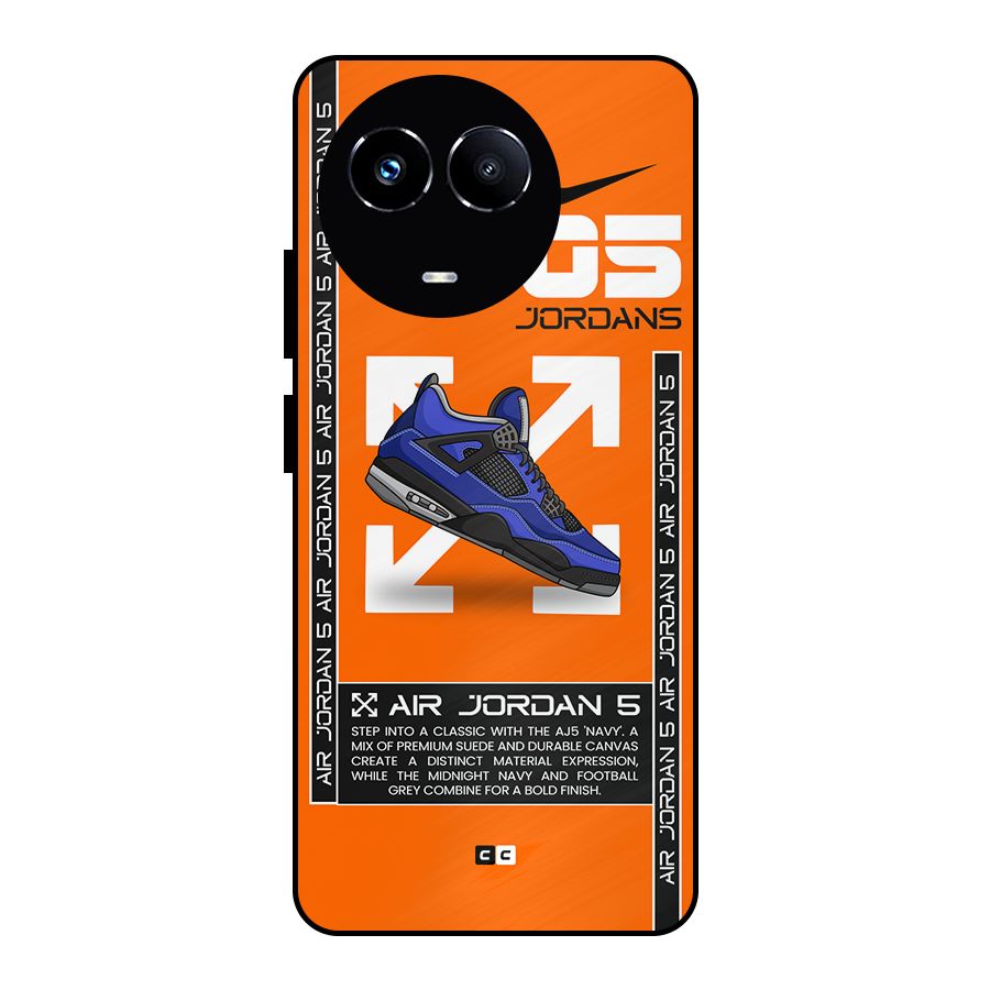 Amazing Air Shoes Metal Back Case for Realme Narzo 60X