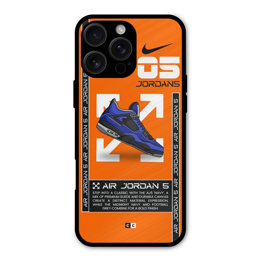 Amazing Air Shoes Metal Back Case for iPhone 16 Pro Max
