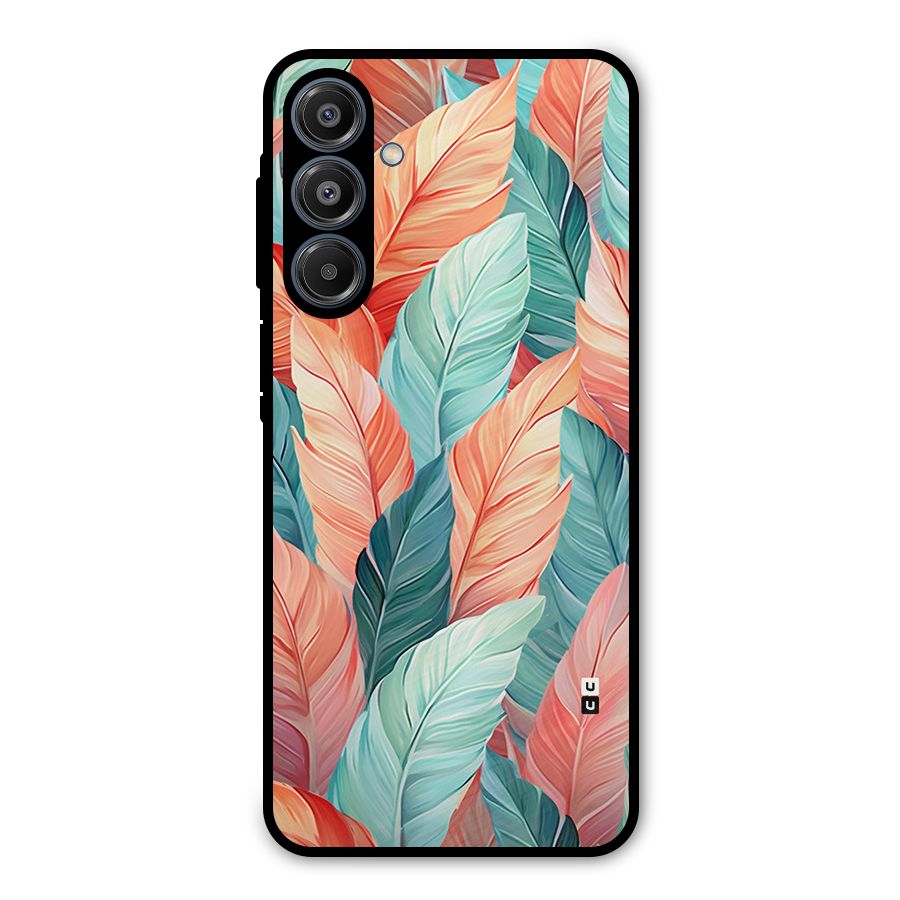 Amazing Colorful Leaves Metal Back Case for Galaxy A16 5G